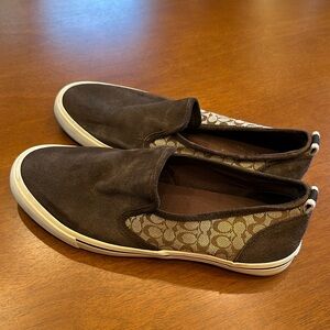 Coach Brown Slip-On Loafers
